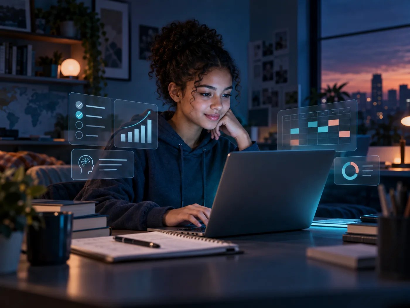 Student using Maple AI for an academic analysis